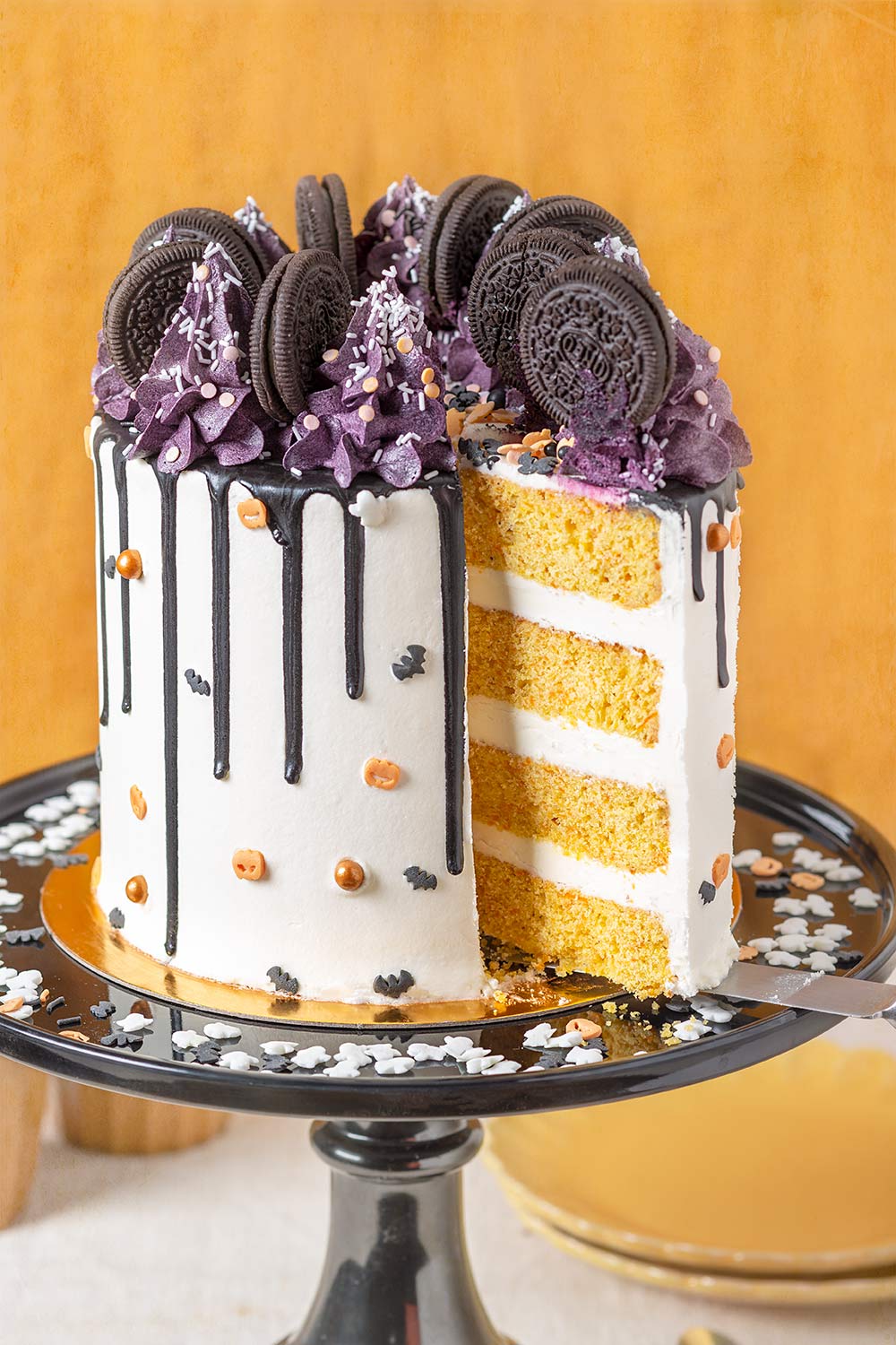 receta tarta halloween oreos