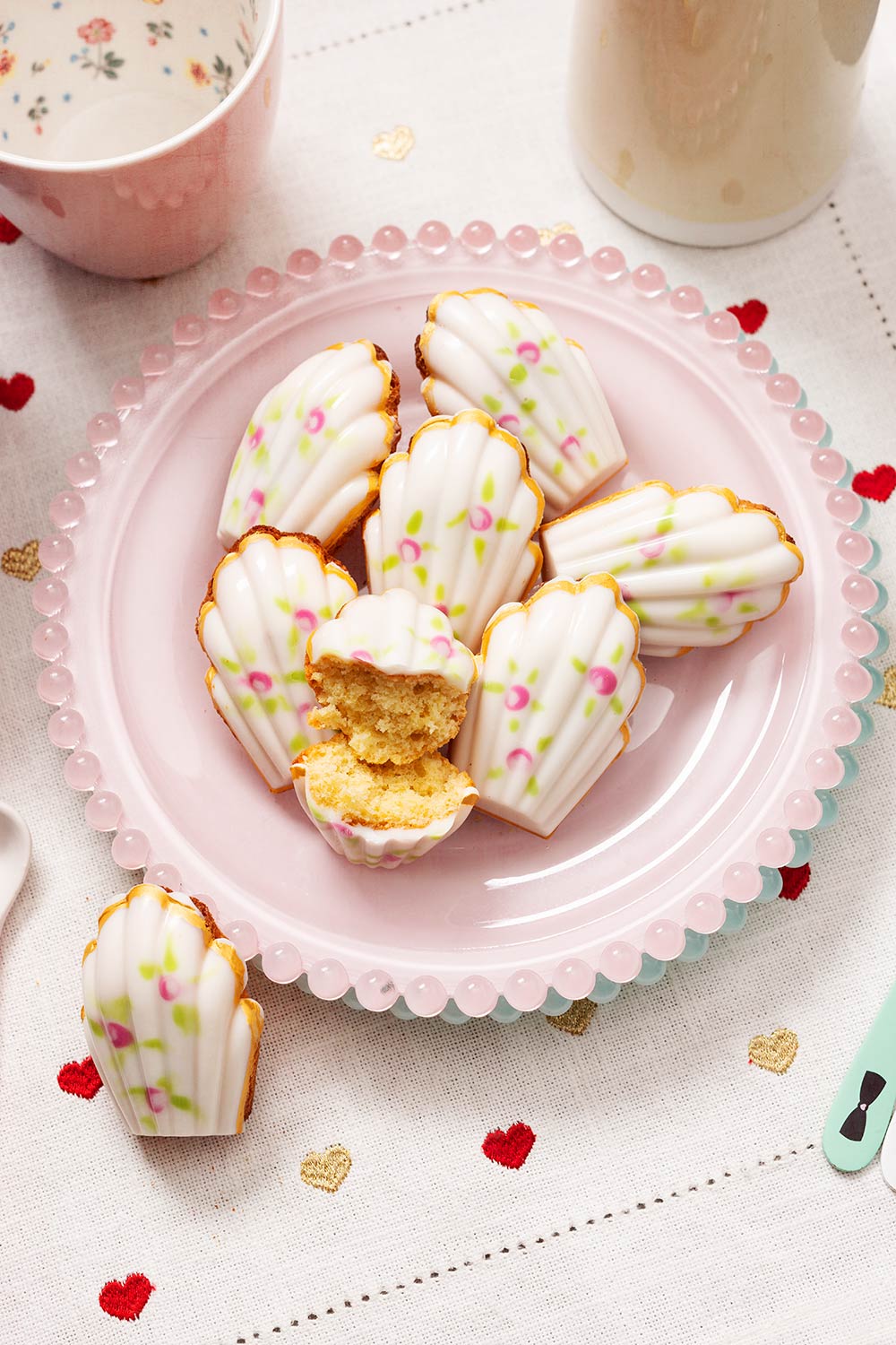 receta madeleines decoradas