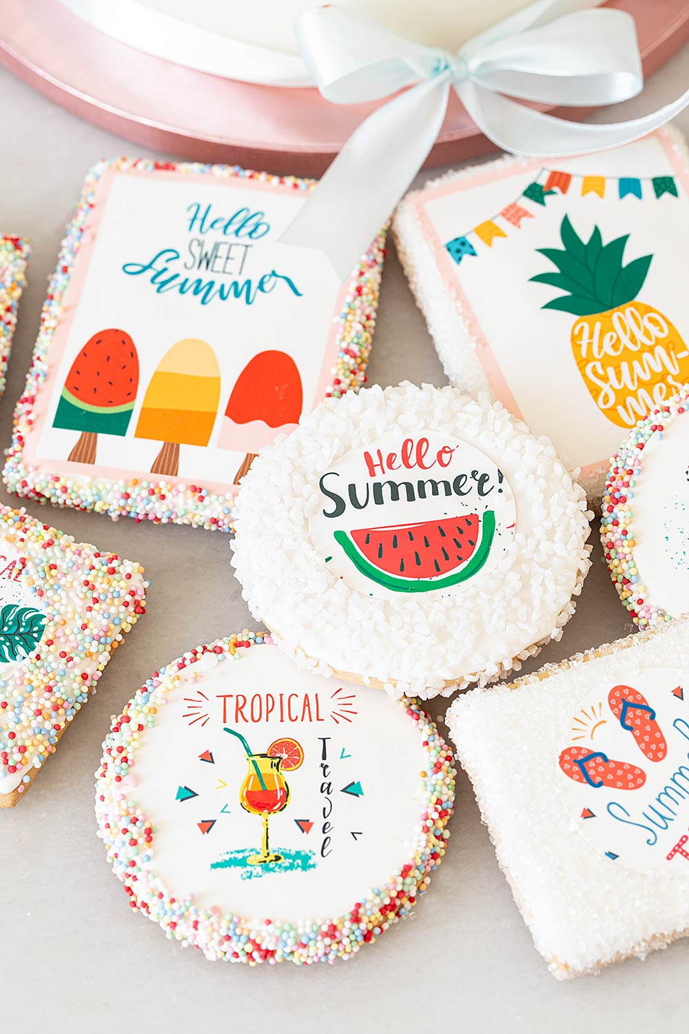 Receta decoración de tartas y galletas con papeles comestibles