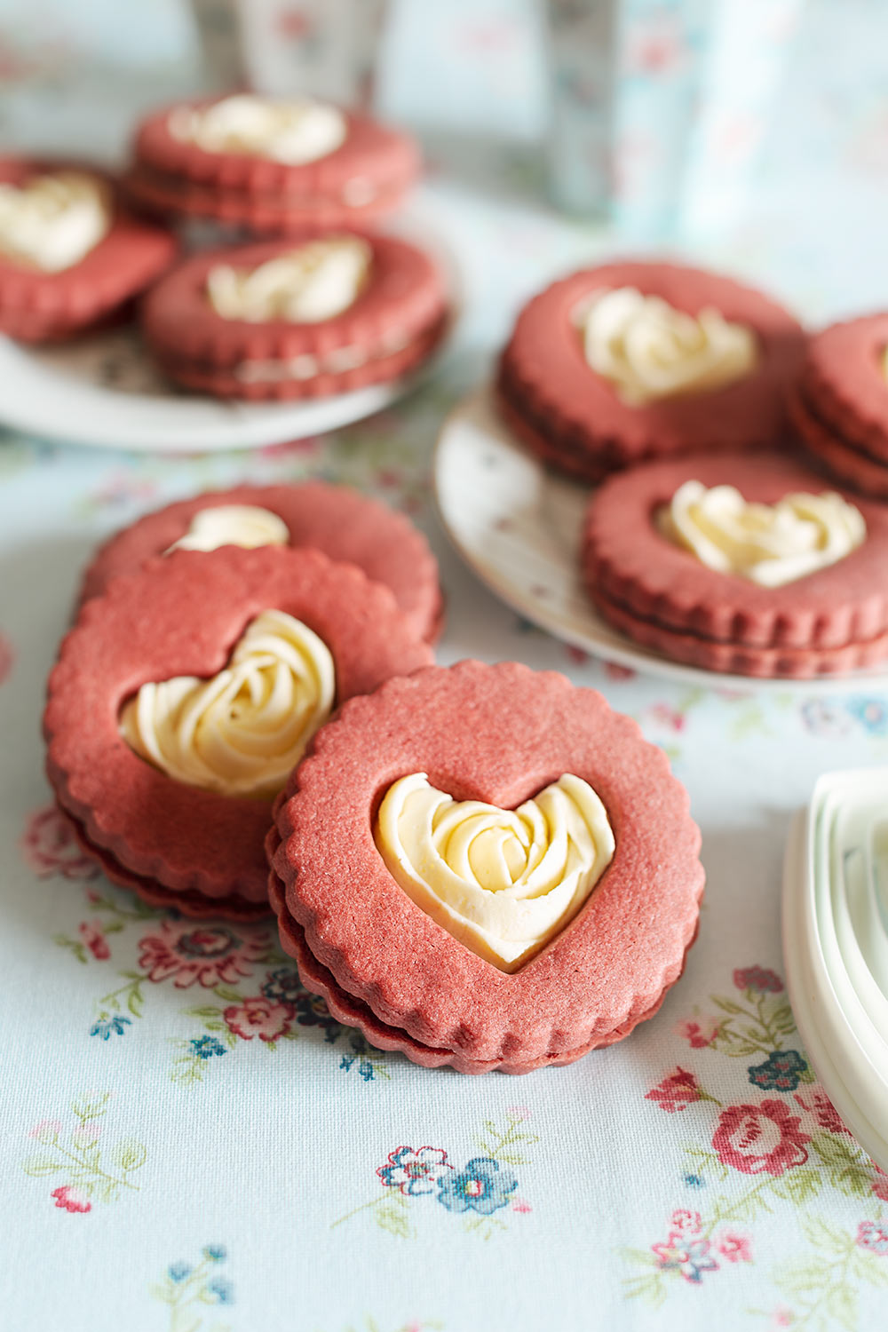 receta galletas linzer san valentin